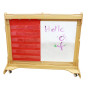 MASTERKIDZ Fabric Hanging Sheet with Pockets for Flashcards and Pictures Red