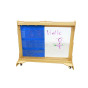MASTERKIDZ Fabric Hanging Sheet with Pockets for Books and Pictures Blue