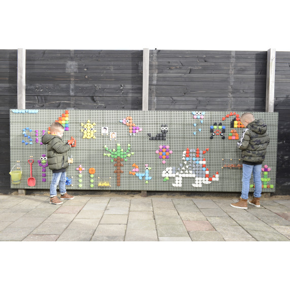 MASTERKIDZ Wall Panel Science Board Creative STEM Outdoor Board + Mounting Panel 120x80cm