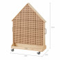 MASTERKIDZ Wooden STEM Board Freestanding XXL in the Shape of a House