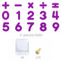 MASTERKIDZ Set of Numbers and Symbols for Learning Counting and Mathematics for STEM Wall Panels 82 pcs.
