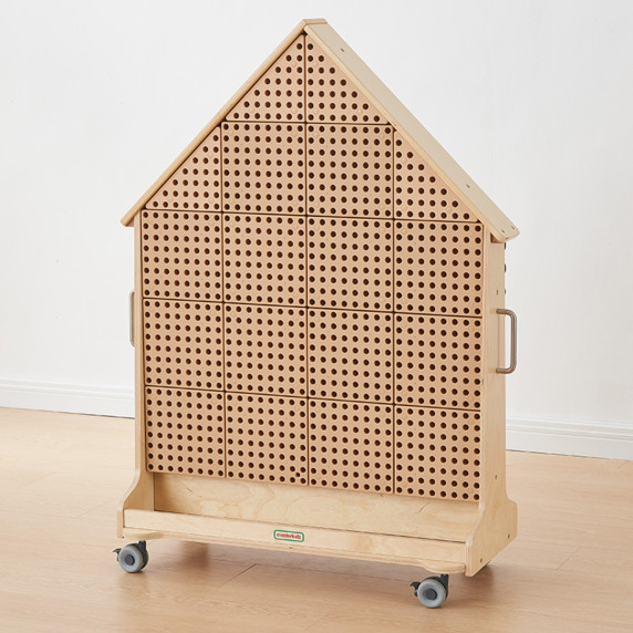MASTERKIDZ Wooden STEM Board Freestanding XXL in the Shape of a House + Accessories