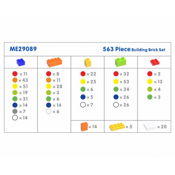 MASTERKIDZ STEM Building Block Set 563 pcs with Panel Overlays 4 pcs