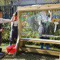 CLASSIC WORLD EDU Set Double-Sided Painting Board Easel with Water Pump
