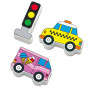VIGA Wooden Blocks Wooden Interlacing Lace Cars