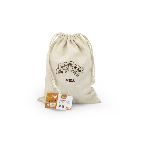 VIGA Nuts and Bolts Match and Twist Skill Toy