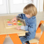 MASTERKIDZ Wooden Shape Sorter Colorful Fruits Montessori