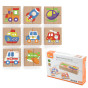 Viga Wooden Puzzle Magnetic Puzzle - Vehicles FSC Certified