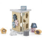 VIGA PolarB Wooden Pyramid Block Sorter Puzzle