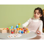 VIGA Wooden Geometric Blocks Puzzle 52 pcs.