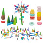 VIGA Wooden Educational Blocks Montesori Puzzle 141 pcs.