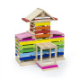 VIGA Wooden Building Blocks Buildings