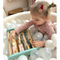 TOOKY TOY Double-Sided Abacus Alphabet Pictures