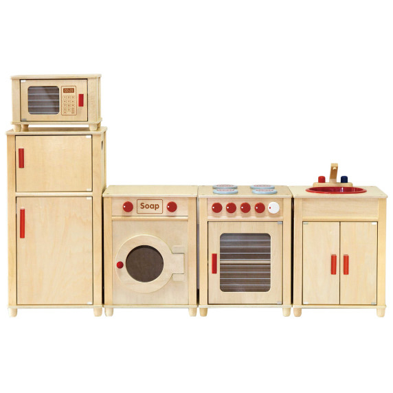VIGA Wooden Huge Natural Kitchen Set FSC Certified