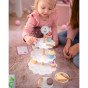 TOOKY TOY Sweets Platter Wooden Stand Cupcakes Cakes