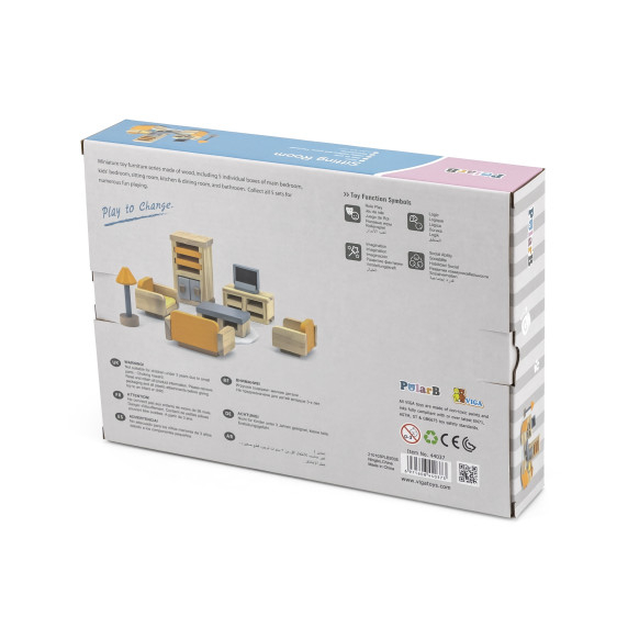 VIGA PolarB Dollhouse Furniture Set Living Room