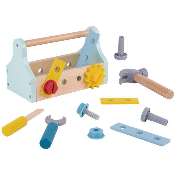 TOOKY TOY Wooden Tool Box Set 18 pcs.