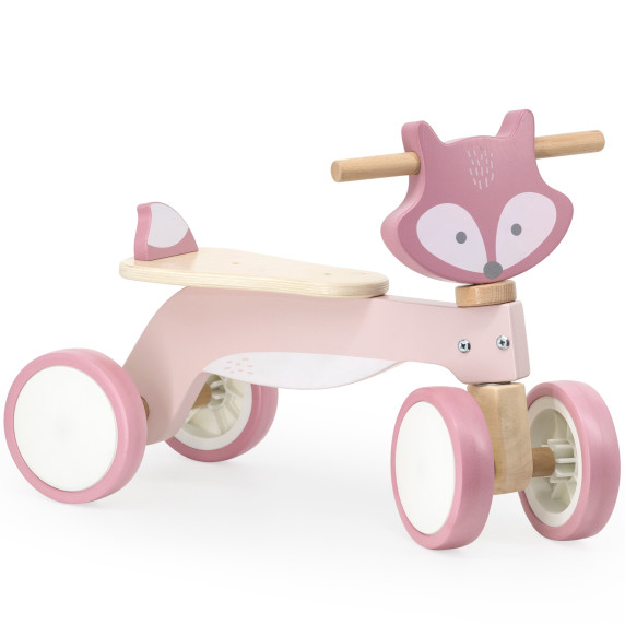 VIGA PolarB Wooden Fox Ride-On with Soft Wheels