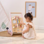 VIGA PolarB Wooden Push Walker Pink Educational