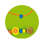 VIGA Educational Manipulative Sensory Board Wooden Crocodile FSC Montessori Certificate