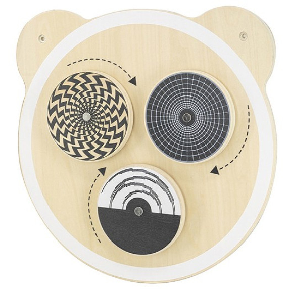 VIGA Wooden Board with Spinning Dots FSC Certificate