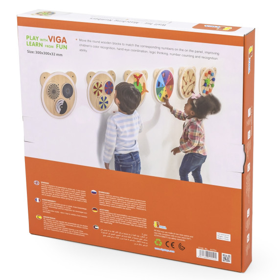 VIGA Wooden Match Number Board FSC Montessori Certified