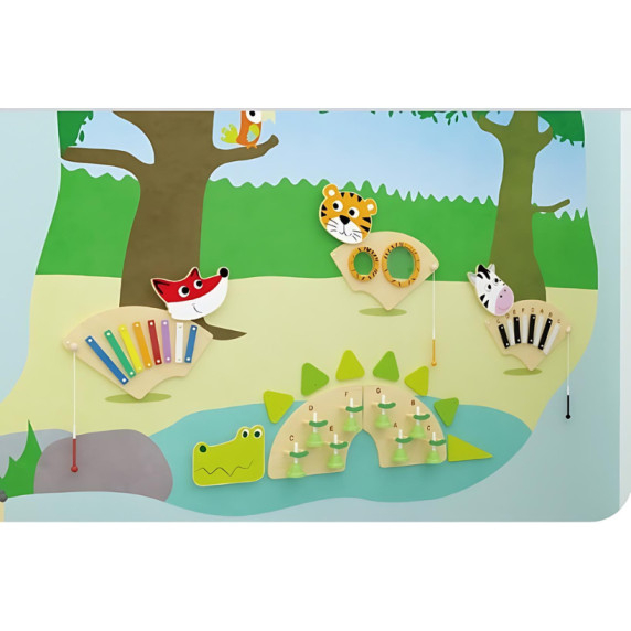 CLASSIC WORLD EDU Musical Wall Board ZEBRA