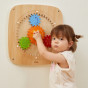 VIGA Wooden Board with Colored Gears
