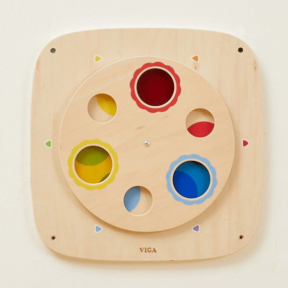 VIGA Wooden Sensory Manipulative Board for Mixing Colors