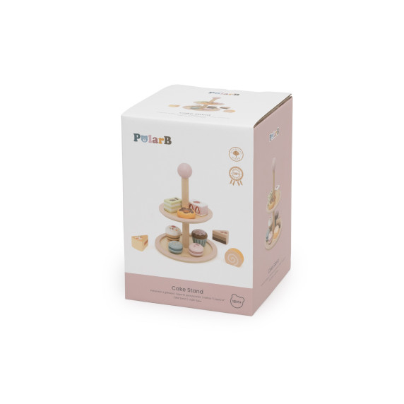 VIGA Wooden Cake Stand with Accessories
