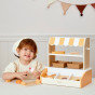 VIGA Wooden Mini Bakery Shop Baked Goods Stand 16 pcs.