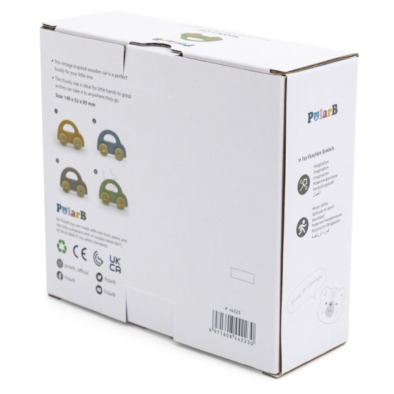 VIGA PolarB Wooden Push Car Green