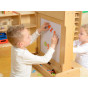 MASTERKIDZ Double-Sided Chalk and Dry Erase Board 2 in 1 Educational Wall Board Flex