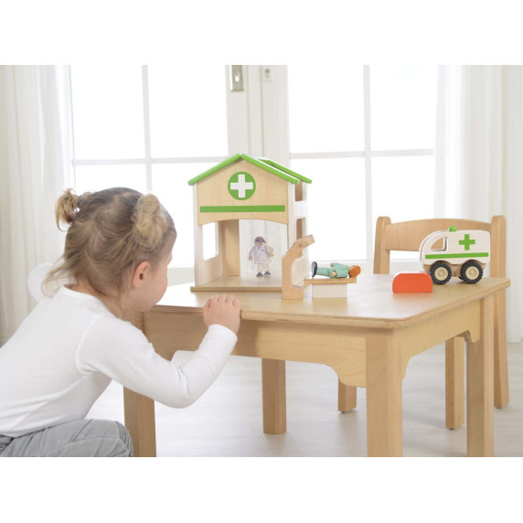 MASTERKIDZ Mini Hospital Wooden Model Set