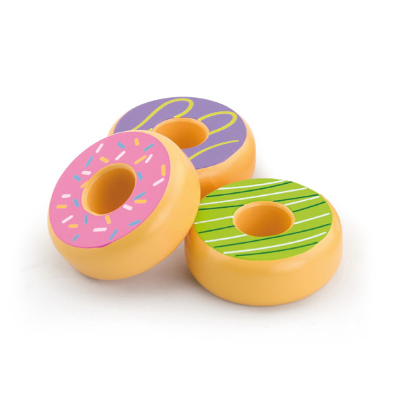 VIGA Wooden Donuts 6 pcs