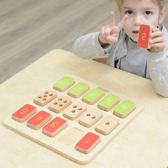 MASTERKIDZ Montessori Counting Puzzle Board