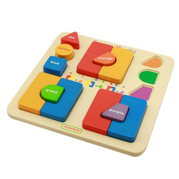 MASTERKIDZ Educational Board Puzzle Connecting Mixing Colors Montessori
