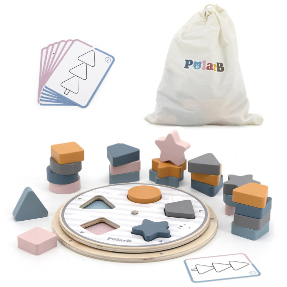 VIGA PolarB Shape and Color Matching Puzzle