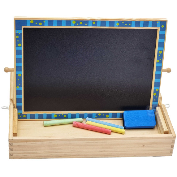 TOOKY TOY Magnetic Chalk Board 2 in 1 Shape Puzzle 117 Pieces FSC Certified