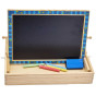TOOKY TOY Magnetic Chalk Board 2 in 1 Shape Puzzle 117 Pieces FSC Certified