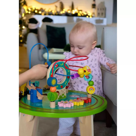 TOOKY TOY Wooden Activity Table Motor Loop