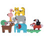 TOOKY TOY Wooden Blocks Puzzle Animals Montessori 9 pcs.