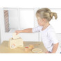 MASTERKIDZ Wooden Toaster + Butter Slice Knife Plate Jam