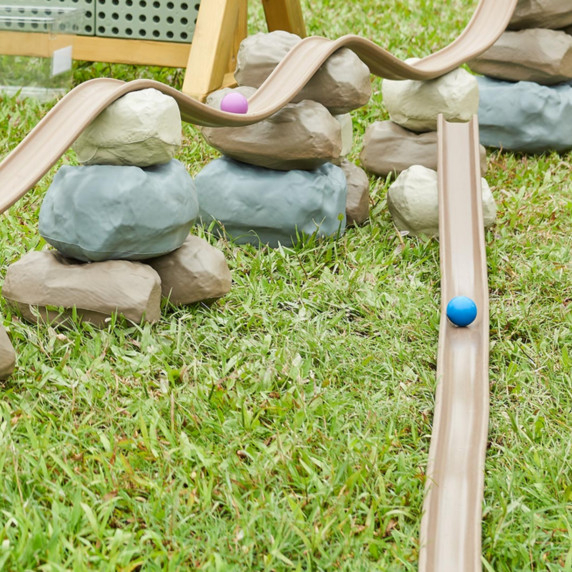 MASTERKIDZ Flexible Ball Track + Rubber Construction Stones 42 pcs.