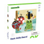 TOOKY TOY Wooden Educational Board Sorter Training Exercises String Button Buckle
