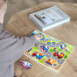 TOOKY TOY Wooden Montessori Puzzle Transport Vehicles with Matching Pins