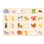 VIGA Wooden Puzzle Small and Large Animals