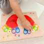 TOOKY TOY Educational Wooden Foot Puzzle Learning Counting and Colors