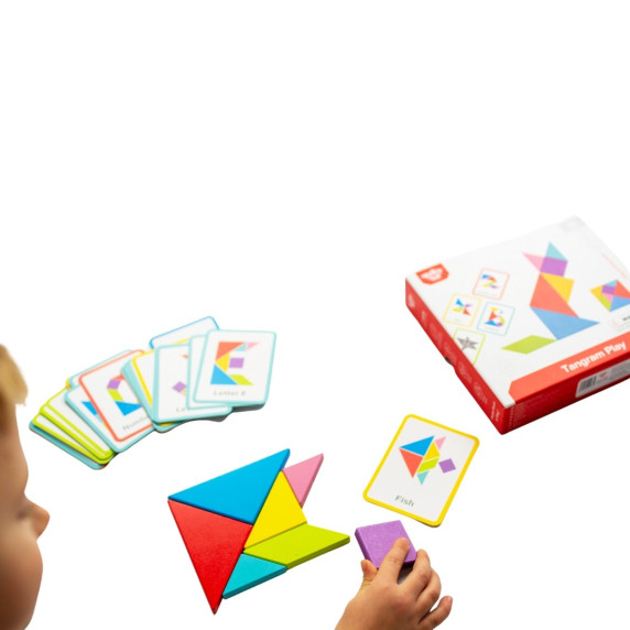 TOOKY TOY Wooden Tangram Puzzle