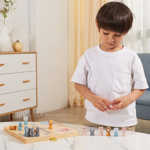 VIGA PolarB Wooden Ludo Game